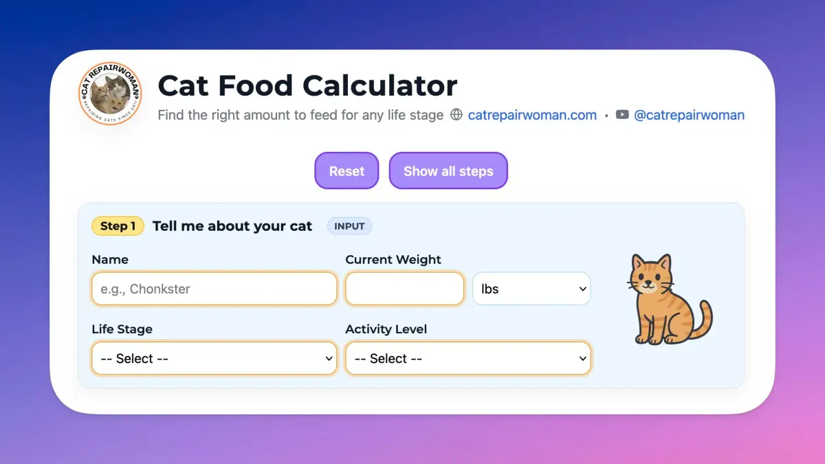 How to Use the Cat Food Calculator (Vet-Approved Feeding Guide)